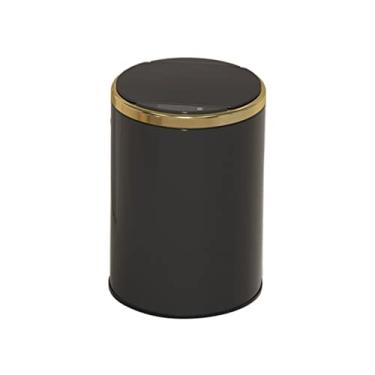 Imagem de Caixote do lixo 6L / 9L / 12L Latas de lixo inteligentes casa sala de estar sensor automático banheiro banheiro elétrico quarto lixeiras cozinha lixeira lixeira (preto, 12L)