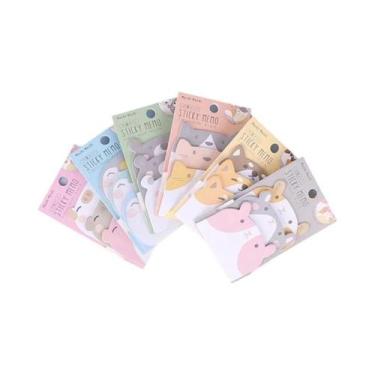 Imagem de Notas Adesivas De Animais Kawaii, 1-6 Peças, Bloco De Memória Adesivo 