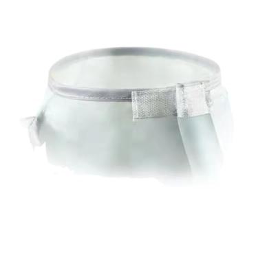 Imagem de Dioche Capa de Corte de Cabelo Leve Dobrável Guarda-chuva Design Pano de Barbeiro para Adultos e Crianças Capa de Cabeleireiro de Tecido Não Tecido para Uso Doméstico e Em Salão de (Cinza)