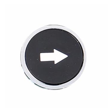 Imagem de Interruptor de botão liga/desliga branco com furo circular vermelho de seta 22 mm (C,1NO1NC)