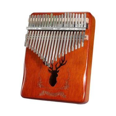 Imagem de Kalimba Portátil Profissional De 21 Teclas Afinadas Para Iniciantes E 