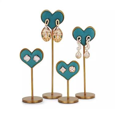 Imagem de Suporte de joias, 4 peças, suporte de brinco, expositor de joias para exibição, suporte de brinco para mulheres, brinco pequeno para exibição de joias para vender joias (cor: B)