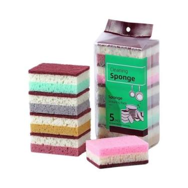 Imagem de Pano De Limpeza De Espuma De Alta Densidade 10 Peças Para Lavar Louça,