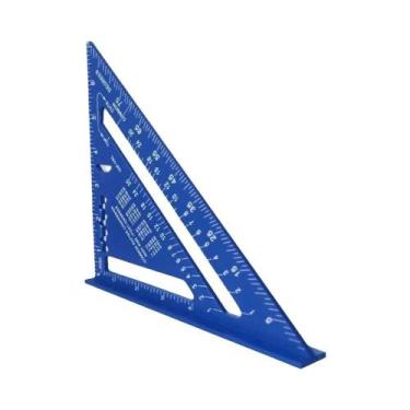 Imagem de Régua Triangular De Alumínio De 7 Polegadas, Métrica E Imperial, Ferra