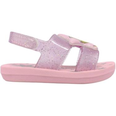 Imagem de Sandália Infantil Menina Casual Dia a Dia Passeio Escola com Pop Star Bag Barbie Grendene Kids 23270