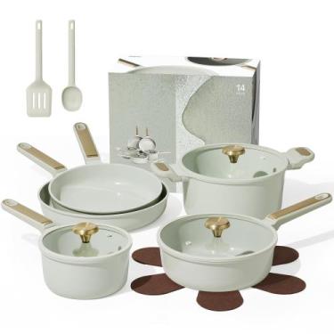 Imagem de Juego de Utensilios de Cocina CAROTE 14 piezas Antiadherente de Cerámi