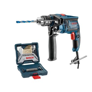 Imagem de Furadeira Impacto Gsb 13 Re Bosch 650W + Acess Gsb13Re 110V