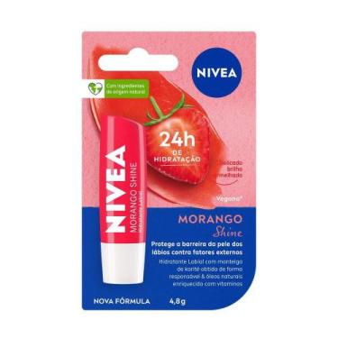 Imagem de Hidratante Labial NIVEA Morango Shine 4,8g