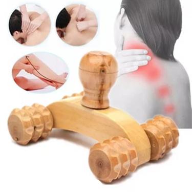 Imagem de MASSAGEADOR SML CARRINHO DE MADEIRA MADEROTERAPIA PORTÁTIL CORPORAL RELAXANTE MASSAGEM ANTI STRESS