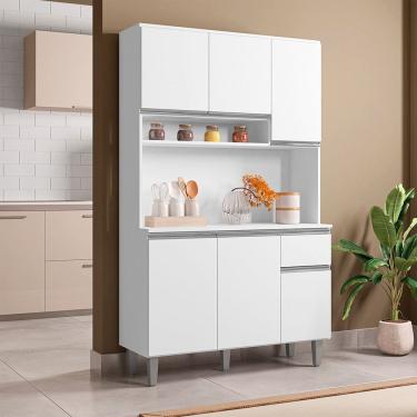 Imagem de Kit Cozinha Marcia Armario Completo 105cm AJL Moveis