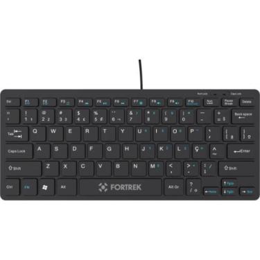 Imagem de Teclado Mini Office Fortrek K13 USB ABNT2 Preto