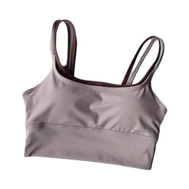 Imagem de Sutiã Esportivo Feminino Respirável E Antichoque, Top Cropped Sem Cost