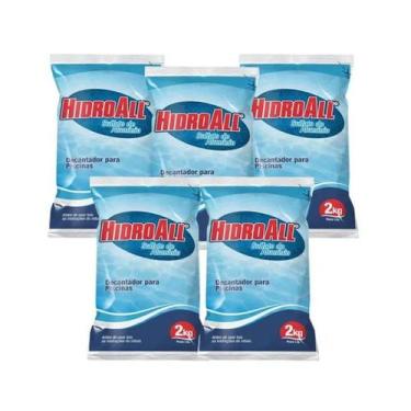 Imagem de Kit 5 sulfato de aluminio hidroall 2kg