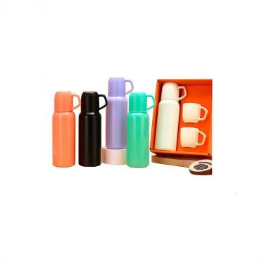 Imagem de Garrafa Térmica 3 Xícaras Canecas Copo Aço Inox 500ml verde água