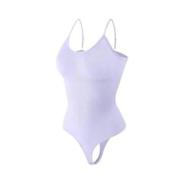 Imagem de Body Modelador Feminino Sem Costura Com Controle Abdominal, Estilo Faj