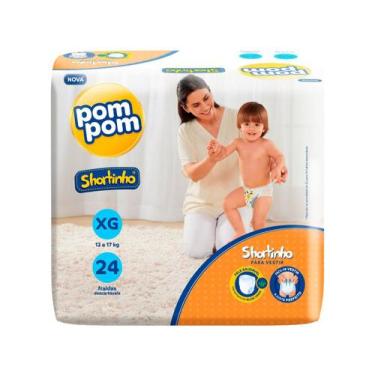 Imagem de Fralda Pom Pom Shortinho Jumbo XG 24 Unidades, XG, 24