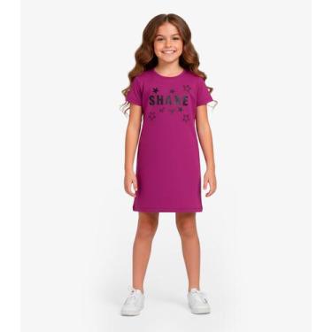 Imagem de Vestido Menina Infantil em Molecotton Select Roxo, 6, Roxo