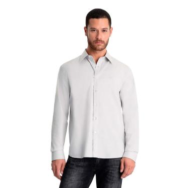 Imagem de Camisa Ellus Masculina Tricoline LY Classic Anatomic Branca-Masculino