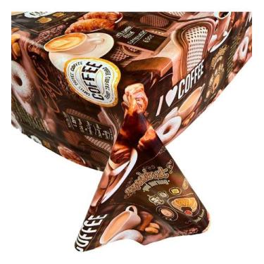 Imagem de Toalha De Mesa Retangular Térmica Cozinha Café Impermeável Bistrô Rest