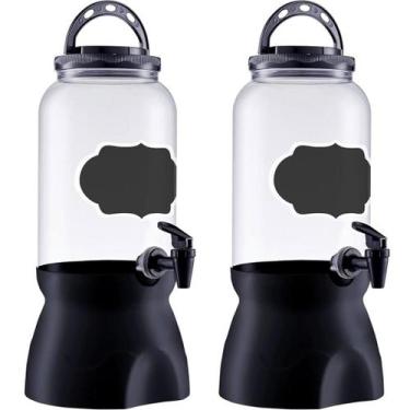 Imagem de Kit 02 Suqueira Torneira Base Lousa Preta Agua Suco 3600ml - BANDEIRAN