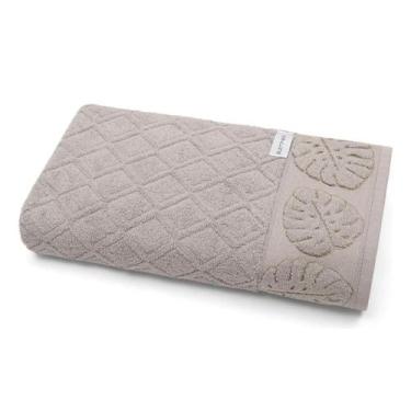 Imagem de Toalha Banho Felpuda Jacquard Nature Relevo Bege - Buettner