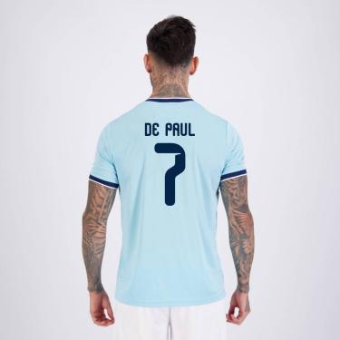 Imagem de Camisa Argentina Lanes  7 De Paul Masculina-Masculino