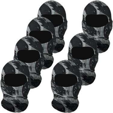 Imagem de Kit 7 balaclavas balaclava touca toca ninja bandana UV50+ - EX311, Cin