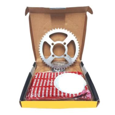 Imagem de Kit relação transmissão xtz 125 k xe xtz125 aço 1045 novo 0244 - ZMT