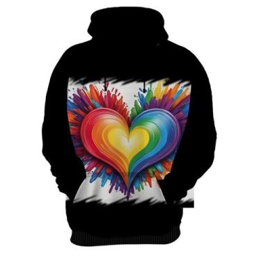 Imagem de Blusa de Frio do Orgulho LGBT Coração Amor 2 - Kasubeck Store®, Inf 04