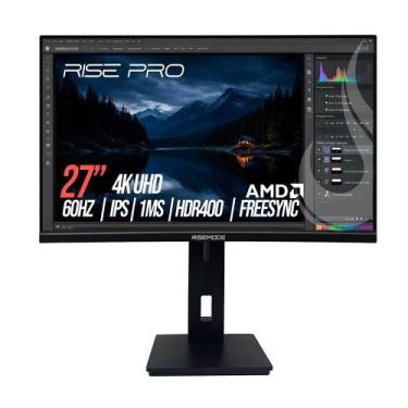 Imagem de Monitor Profissional Rise Mode PRO 27", 4K, 1ms, IPS, FreeSync, HDR 40