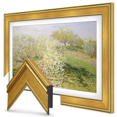 Imagem de Frame My TV Quadros de TV Deco - Moldura inteligente dourada antiga compatível apenas com Samsung The Frame TV (81.3 cm, serve para TV 2021-2024)