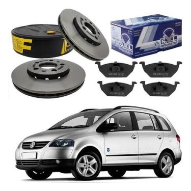Imagem de Kit Disco Pastilha Freio Dianteiro Spacefox 1.6 2006 A 2010 - SYL