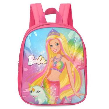 Imagem de Mochila Costas Pré Mini Barbie Infantil Menina - UP4YOU, Rosa