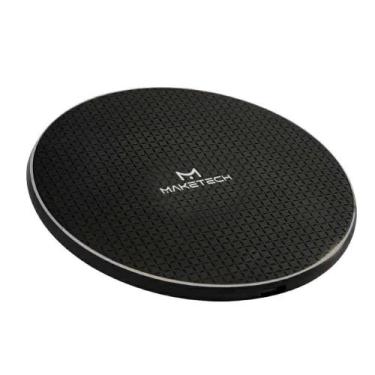 Imagem de Carregador Indução Preto S/ Fio Portátil Ultra Fino Turbo 10w Leve par
