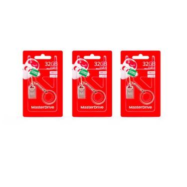 Imagem de Kits de Pen Drive 32gb MasterDrive USB 2.0 Mini Premium - Master Drive