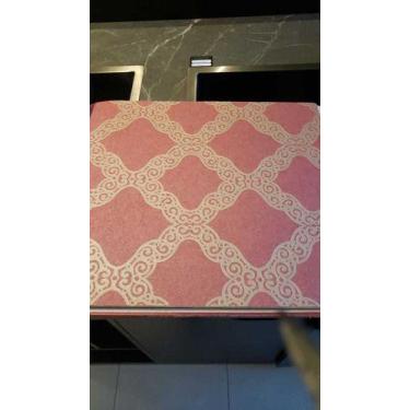 Imagem de Papel De Parede Lavável Vermelho Com Arabesco Dourado - facinus