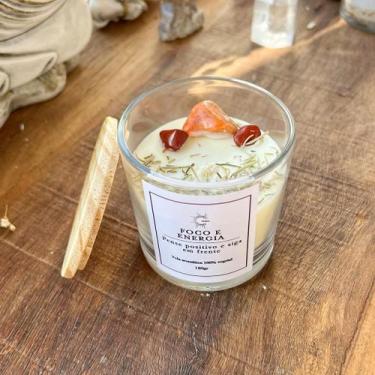Imagem de Vela Aromática Cera de Coco Vegana  Prosperidade  Foco e Energia  Calm