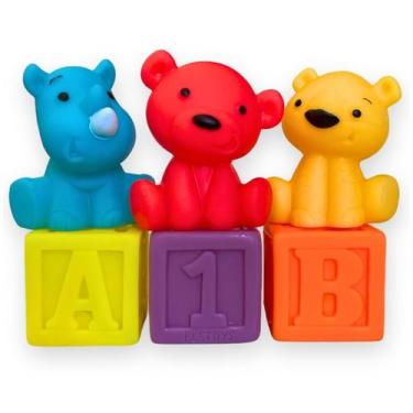 Imagem de Animais De Brinquedo De Banho Para Bebê Vinil Macio Infantil - Europio