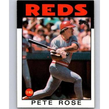 Imagem de Card de beisebol Topps 1986 Pete Rose Cincinnati Reds