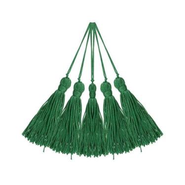 Imagem de Pingente De Seda Tassel - Verde Bandeira - Com 100 Unidades - Nybc