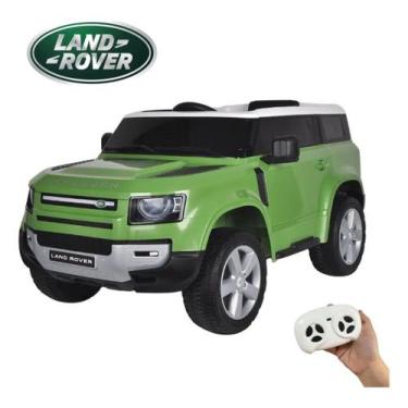 Imagem de Mini carro elétrico infantil land rover defender 12v bw271 cor:verde -