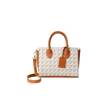 Imagem de Bolsa de Mão Feminina Média Monograma BG Bege M / Bege