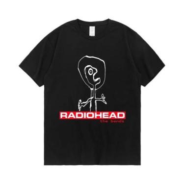 Imagem de Camiseta Gráfica Vintage Punk Hip Hop Dos Anos 90 Para Homens, Radiohe