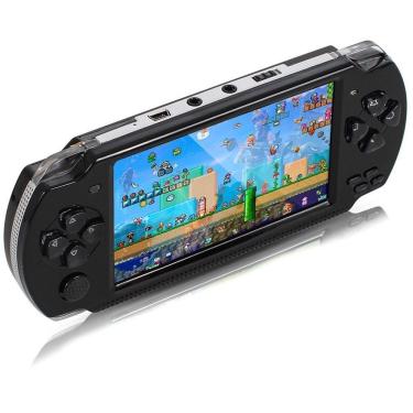 Imagem de Videogame Portátil Aquilae A-7288 10.000 Jogos Tela LCD 4,3 Polegadas 2GB Azul