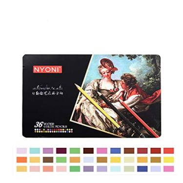 Imagem de Lápis de cor solúvel em água 36 cores, adequado para estudantes de arte e artistas
