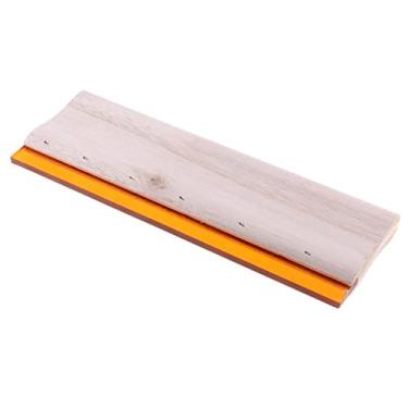 Imagem de dailymall Raspador de tinta de borracha com cabo de madeira de serigrafia - 30 cm 75°