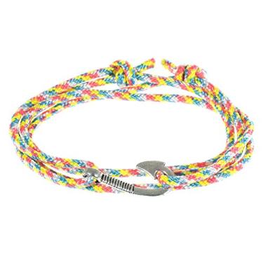 Imagem de West Coast Paracord — Pulseiras masculinas ajustáveis com âncora náutica e anzol – Disponível em uma variedade de acabamentos e cores – Feito de corda de nylon