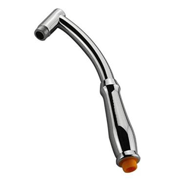 Imagem de Braço de extensão do chuveiro design arqueado, extensor ajustável portátil, peças de sprinkler de banheiro polido, H