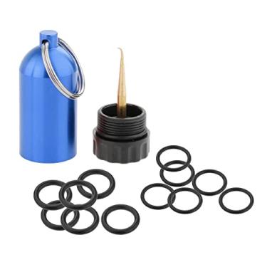 Imagem de DYNWAVE Garrafa de cilindro de mini tanque de mergulho com anéis de vedação chaveiro reparo substituição - azul