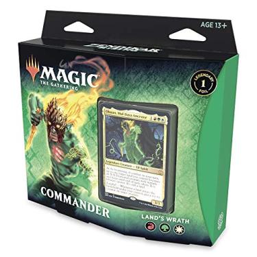 Imagem de Magic: The Gathering Zendikar Rising Commander Deck – Land's Wrath | 100 Card Ready-to-Play Deck | 1 Foil Commander | Red-Green-White